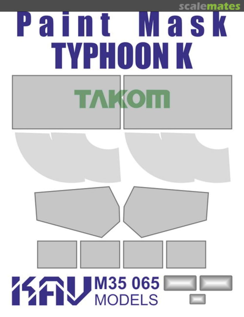 Boxart Paint Mask for Typhoon K (TAKOM) KAV M35 065 KAV models