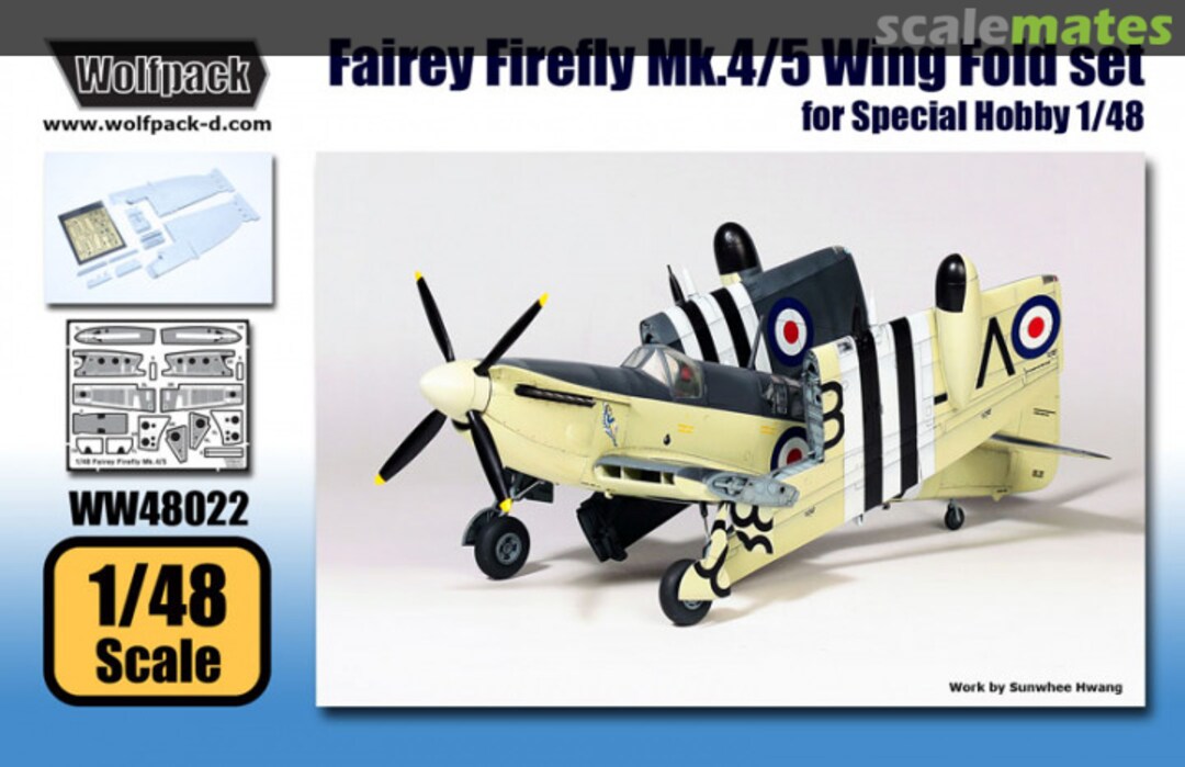 Boxart Fairey Firefly Mk.4/5 Wing Fold Set WW48022 Wolfpack