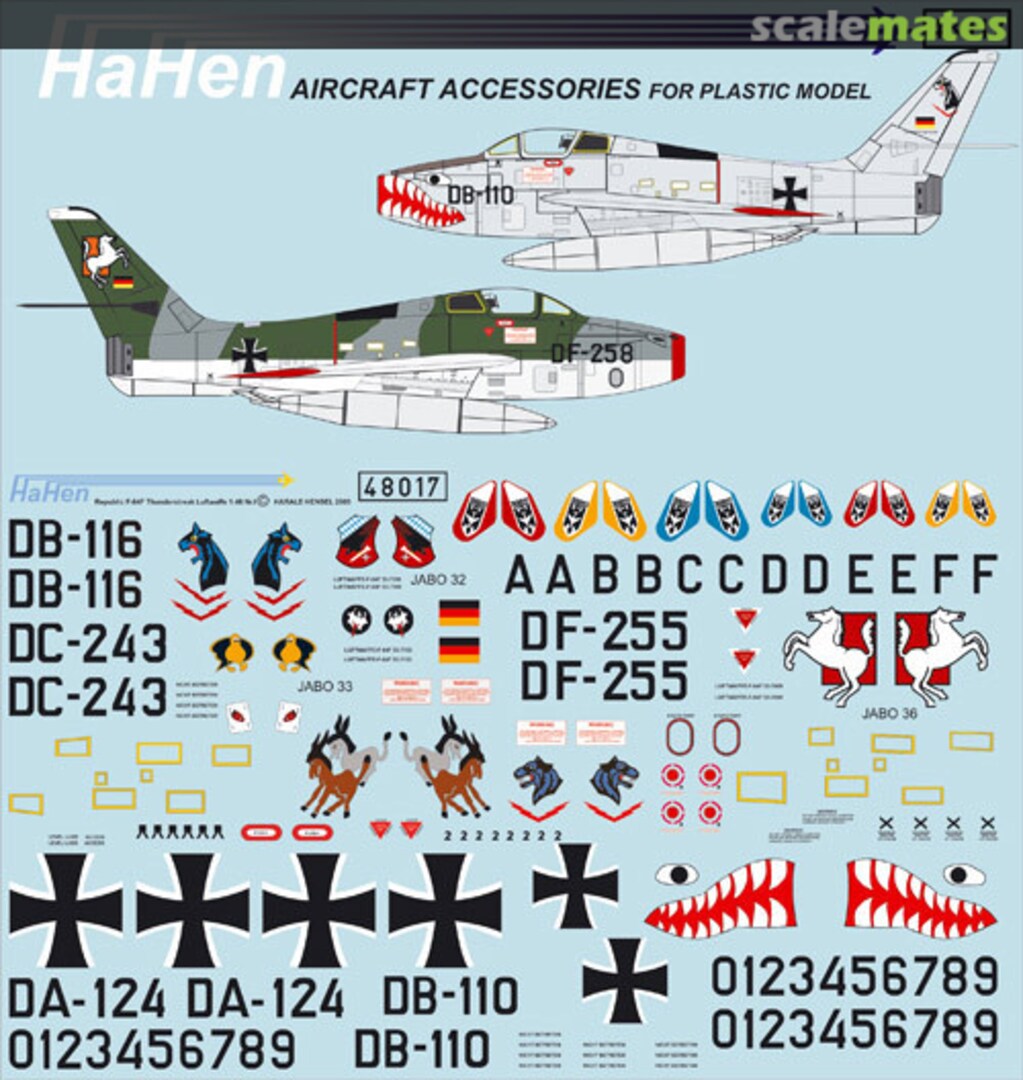 Boxart F-84F Nr. I 48017 HaHen