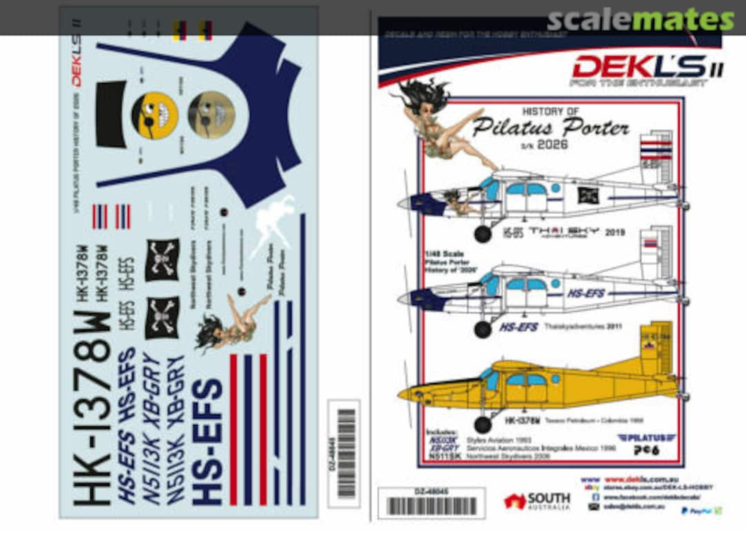 Boxart History of Pilatus Porter S/N 2026 DZ48045 DEKL's