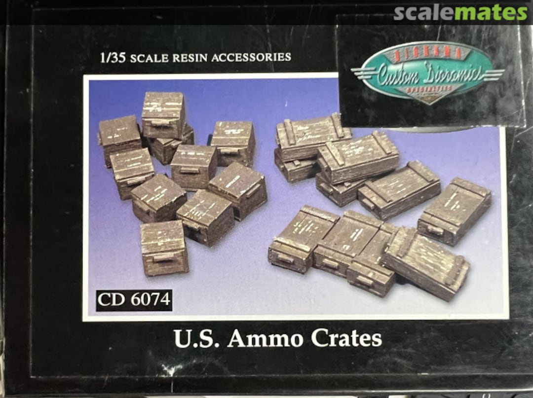 Boxart U.S. AMMO CRATES CD 6074 Custom Dioramics