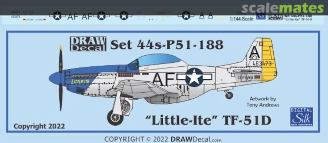 Boxart “Little-Ite” TF-51D 44-P51-188 Draw Decal