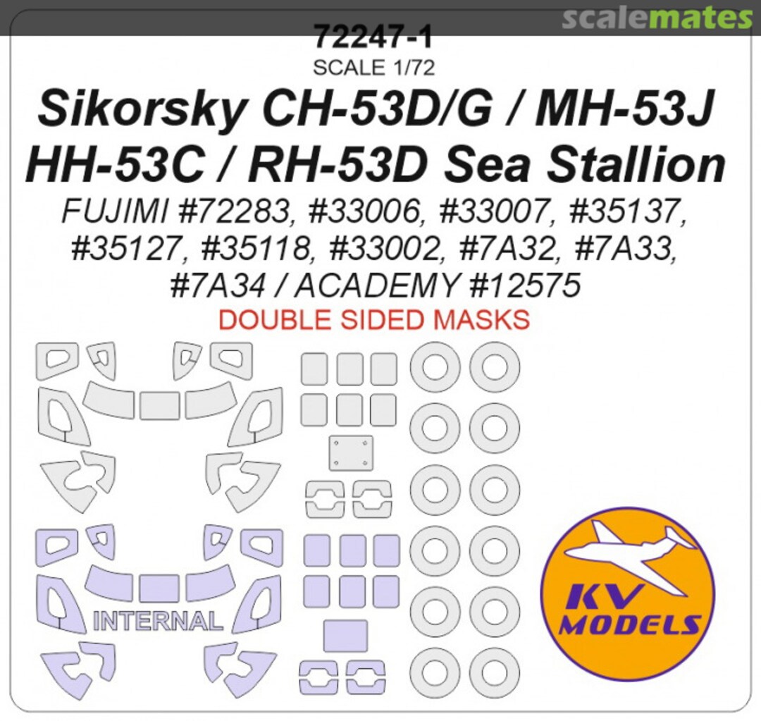 Boxart CH-53 / MH-53 / HH-53 (Double sided) 72247-1 KV Models