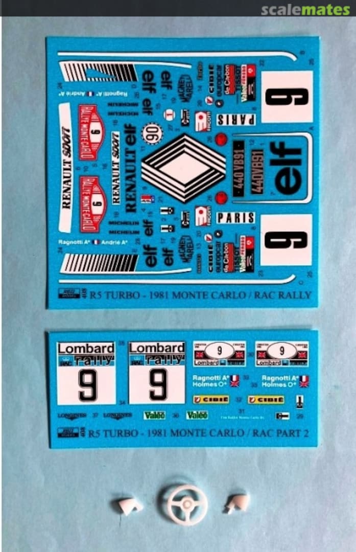 Contents Renault 5 Turbo sponsored by Elf #9 transkit 408 REJI Model