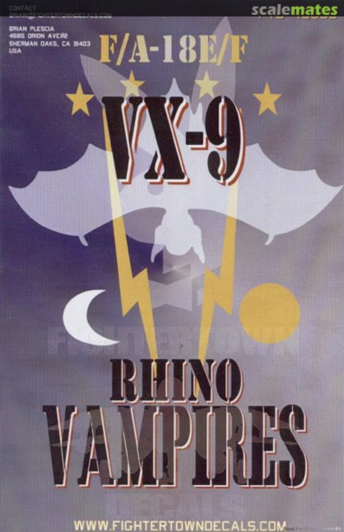 Boxart VX-9 Rhino Vampires 48030 Fightertown Decals