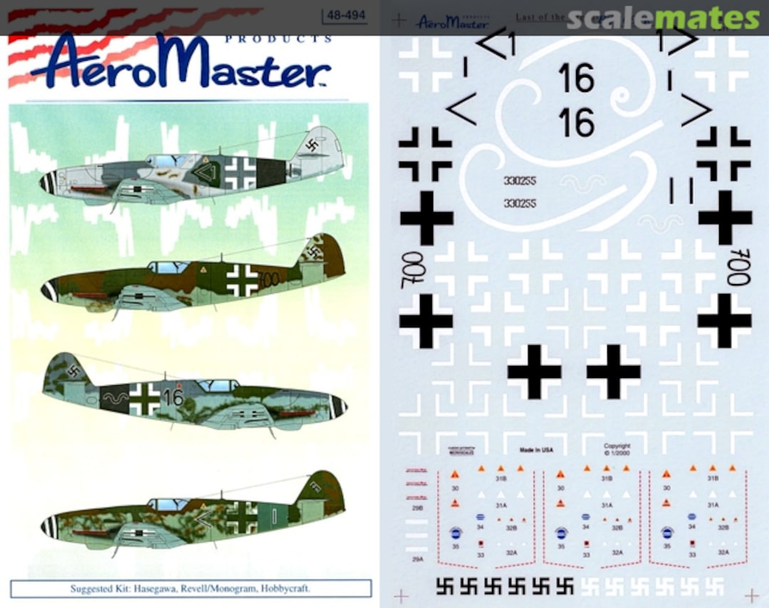 Boxart Last of the Breed: Bf 109 K Part 3 48-494 AeroMaster