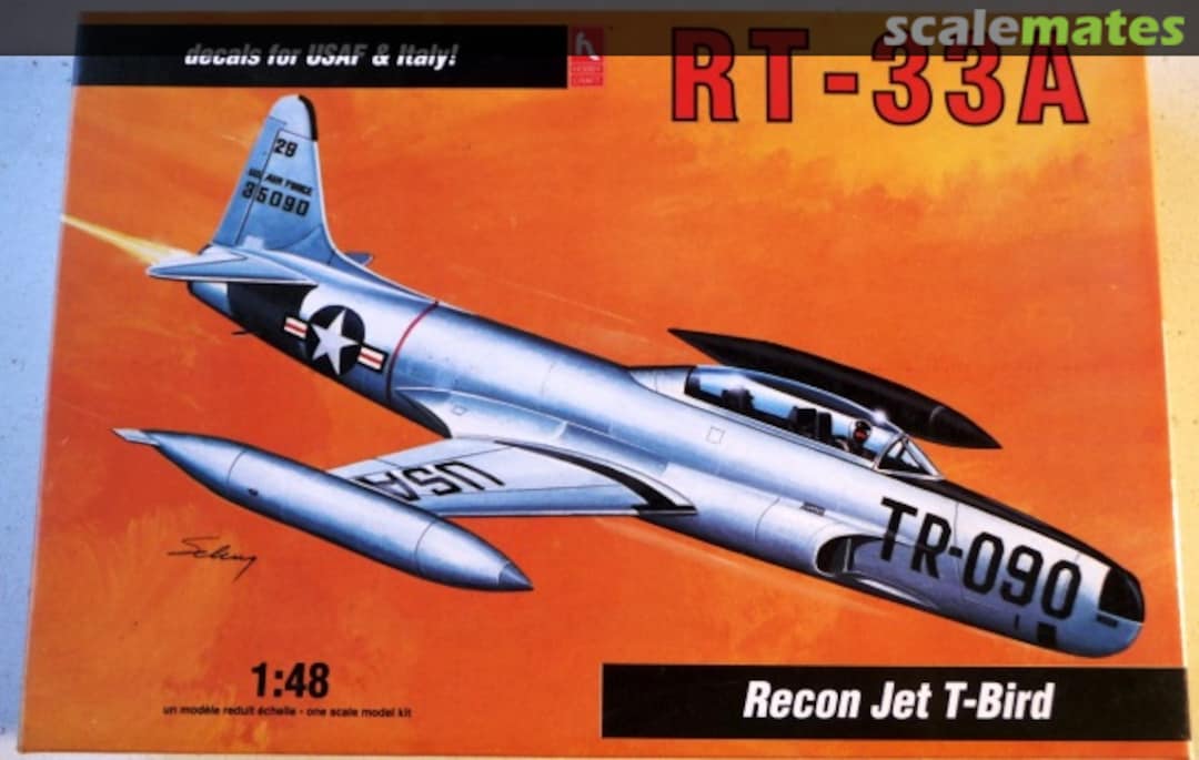 Boxart RT-33A Recon Jet T-Bird HC1596 Hobbycraft