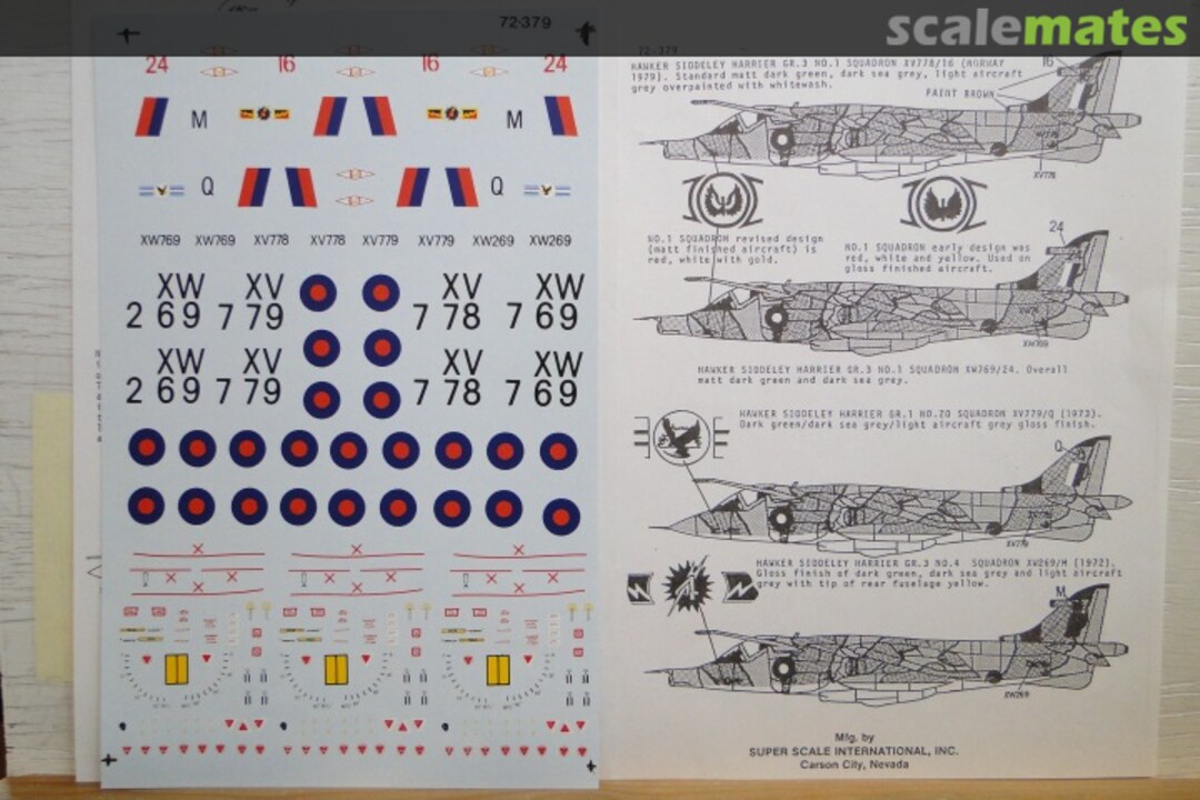 Boxart Hawker Siddeley Harrier GR.1/GR.3 72-379 SuperScale International