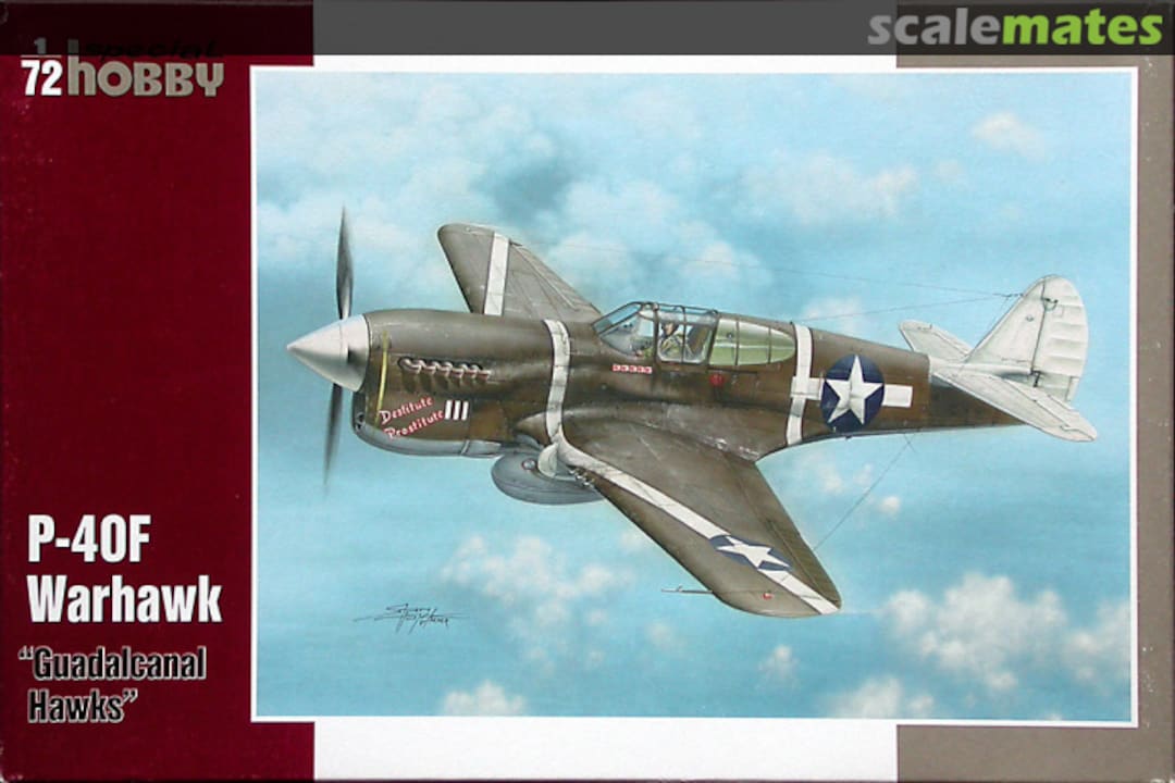 Boxart P-40F Warhawk SH 72149 Special Hobby