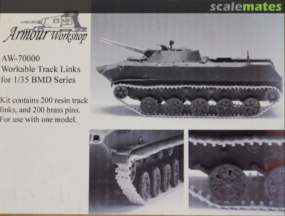 Boxart Workable Track Links for the BMD Series AW-70000 Armour Workshop