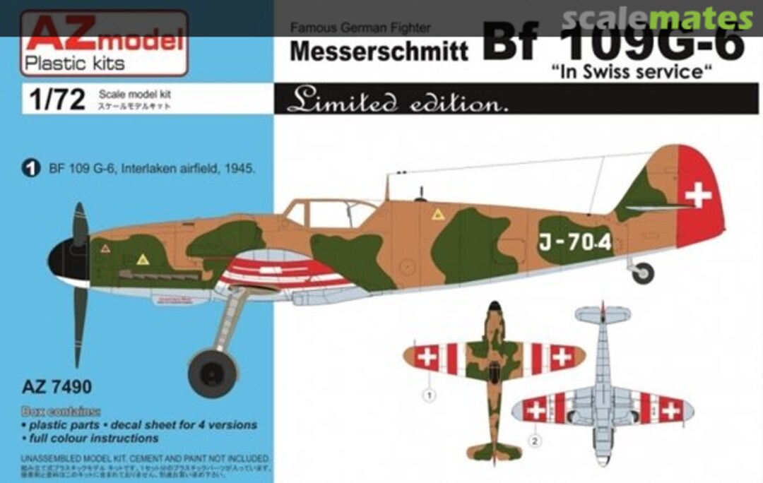 Boxart Messerschmitt Bf 109G-6 AZ7490 AZmodel