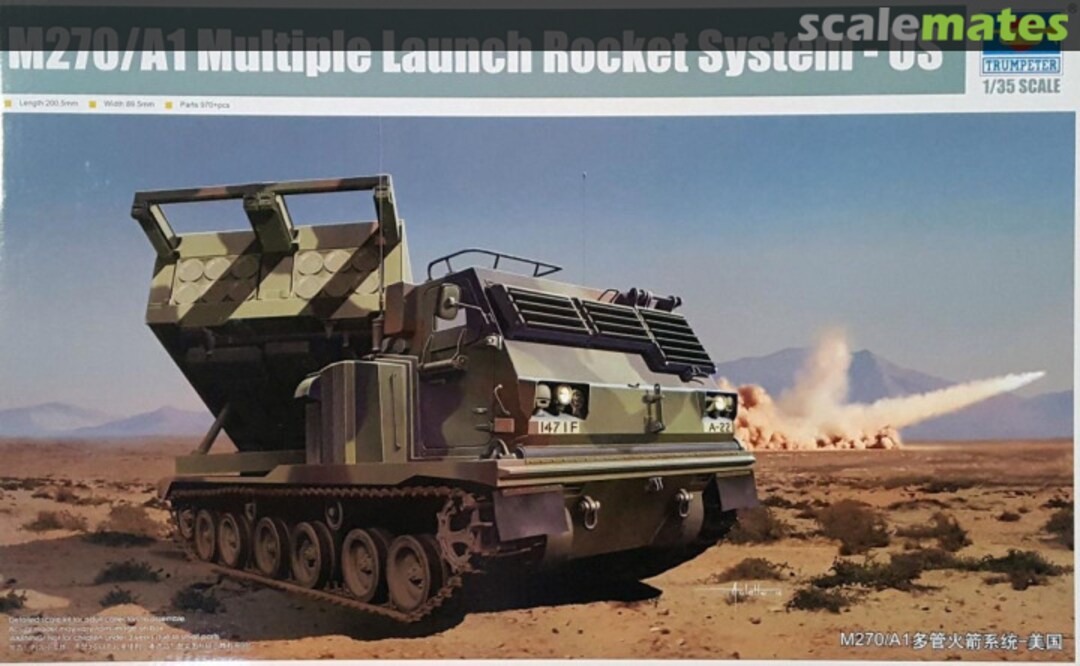 Boxart M270A1 Multiple Launch Rocket System - US 01049 Trumpeter