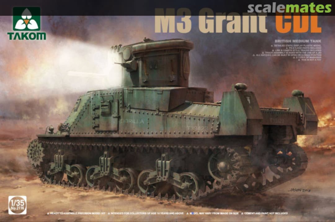 Boxart M3 Grant CDL 2116 Takom