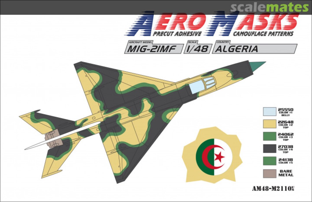 Boxart MiG-21MF Algeria AM48-M2110 AeroMasks