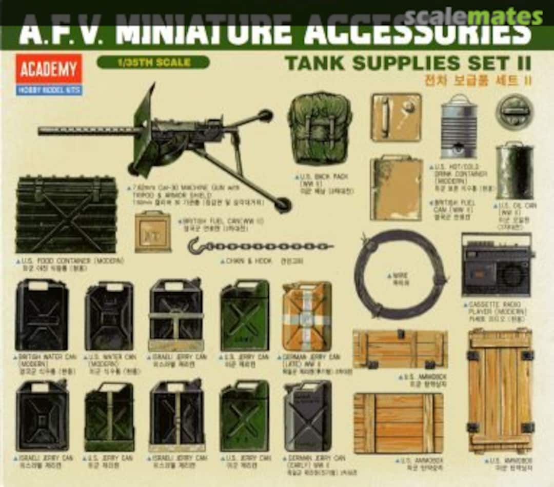 Boxart Tank Supplies Set II 1383 Academy