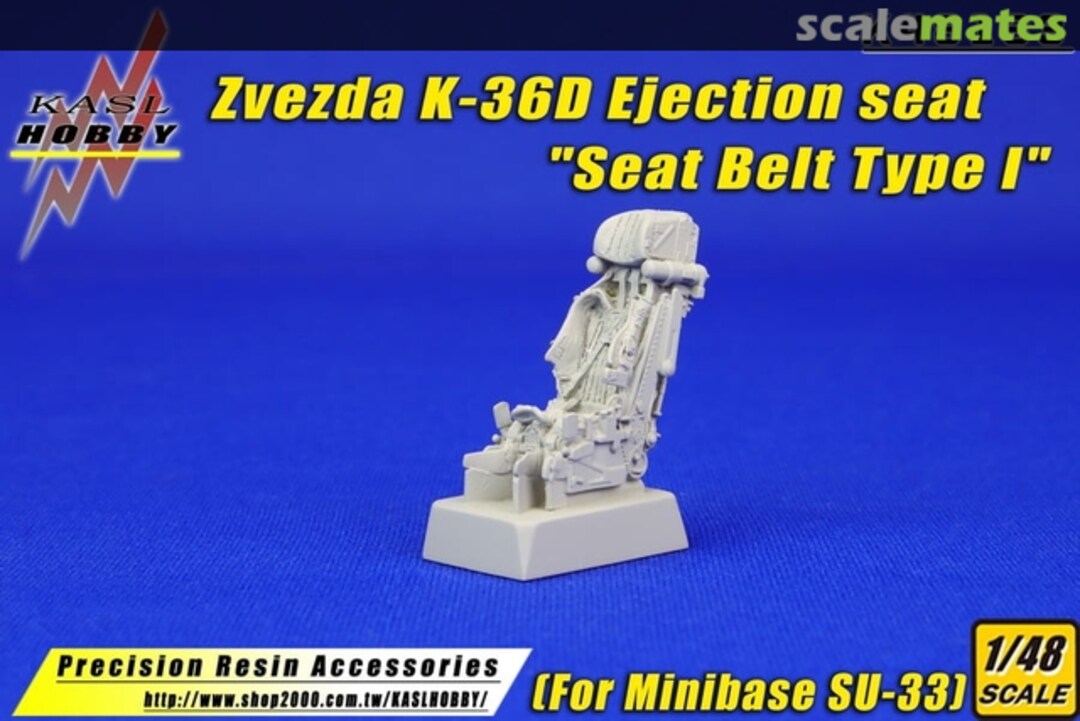 Boxart Zvezda K-36D Ejection seat "Seat Belt Type I" K48133 Kasl Hobby