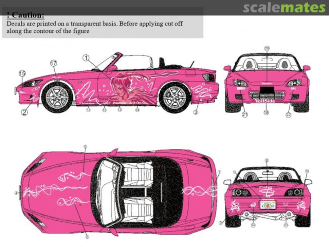 Boxart Honda S2000 Pink F&F2 (Suki) 24A063 USCP