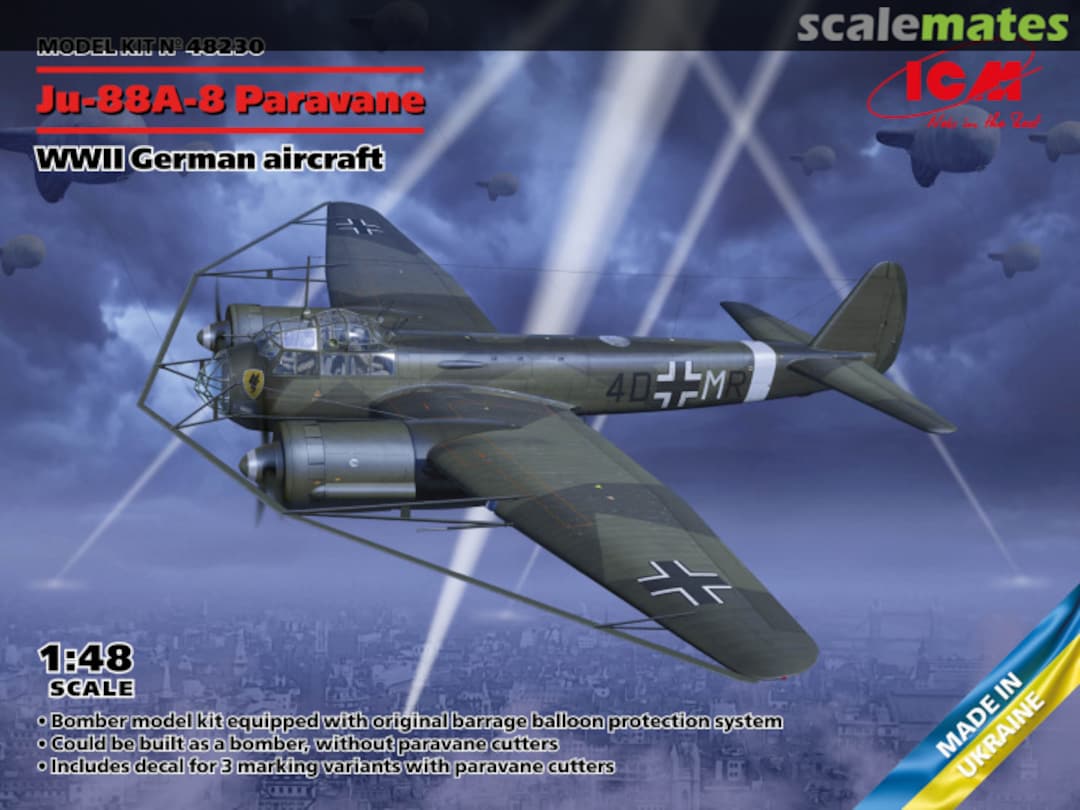 Boxart Ju 88A-8 Paravane 48230 ICM