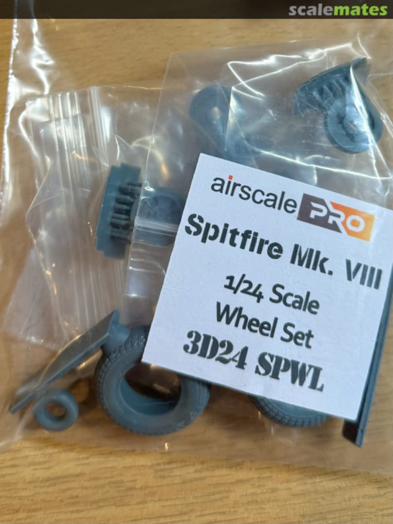 Boxart Spitfire Mk.VIII Wheel Set 3D24 SPWL Airscale