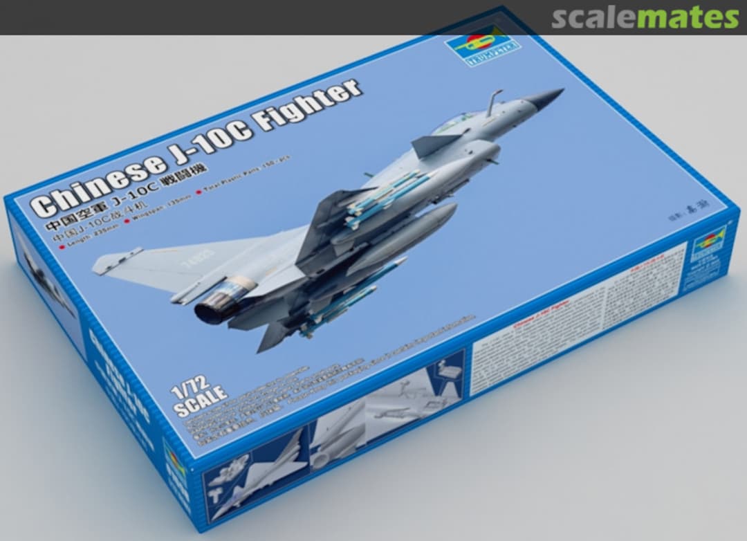 Boxart Chinese J-10C Fighter 01698 Trumpeter