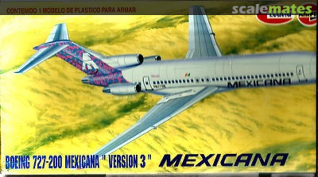 Boxart Boeing 727-200 Mexicana version 3 00145 Airfix/Lodela