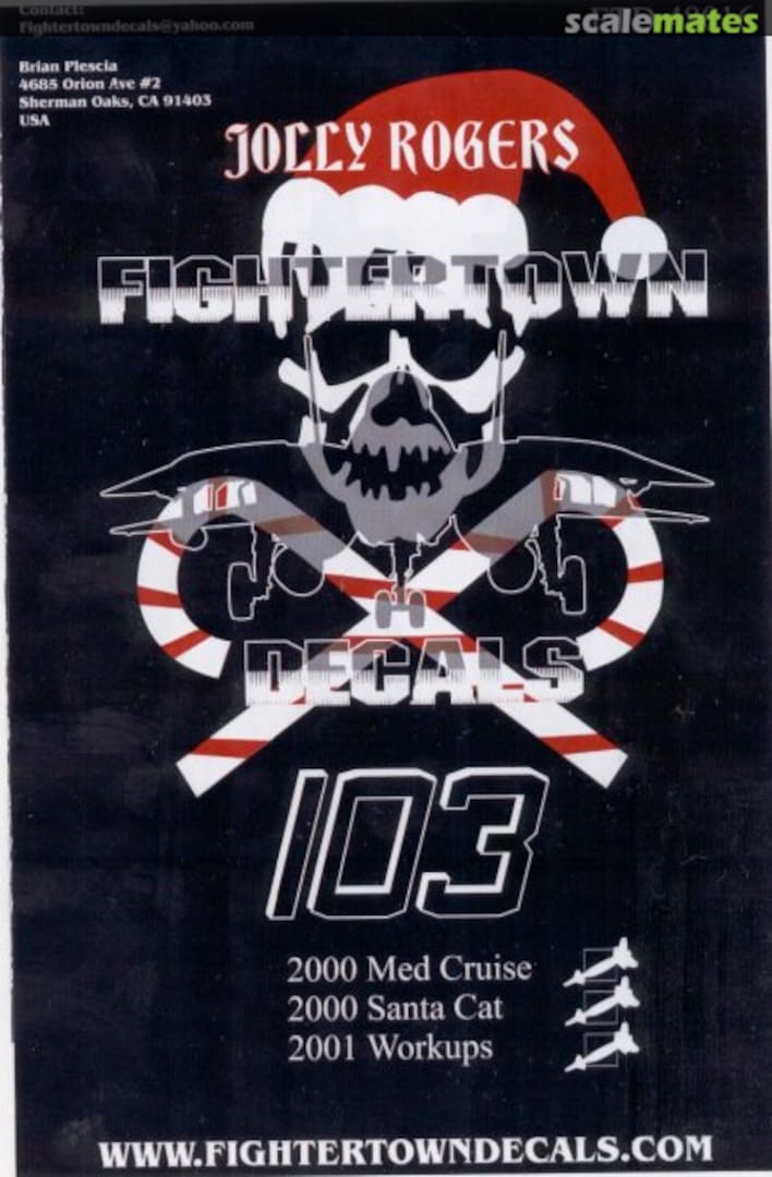 Boxart F-14B Tomcat VF-103 Jolly Rogers 48016 Fightertown Decals