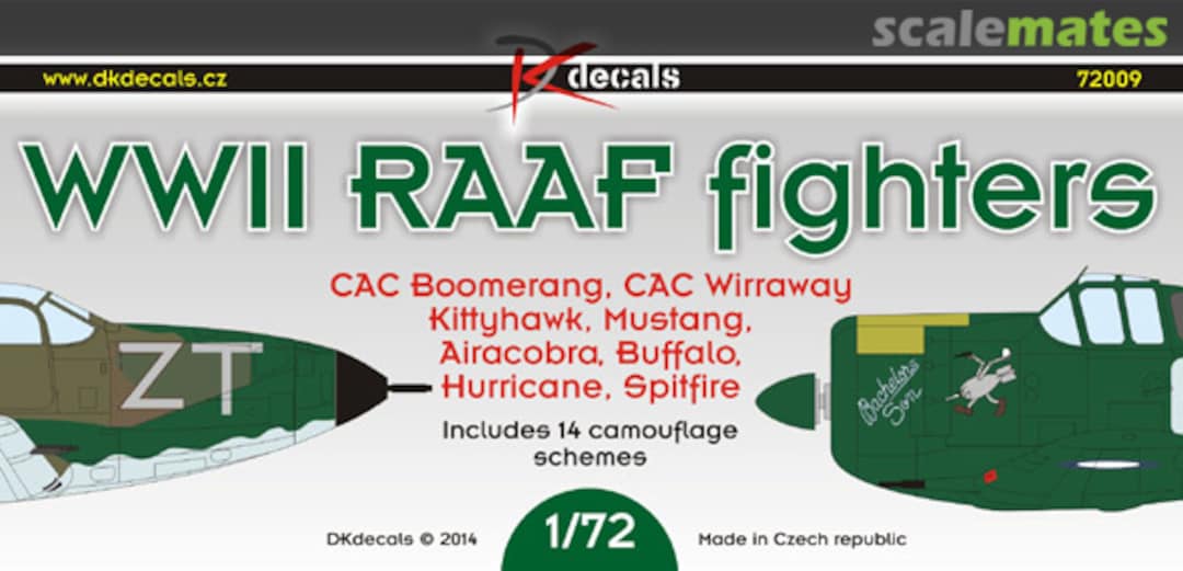 Boxart RAAF Fighters 72009 DK Decals