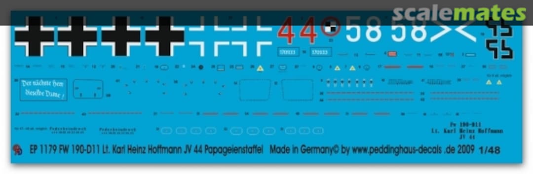 Boxart Fw 190 D-11 EP 1179 Peddinghaus-Decals