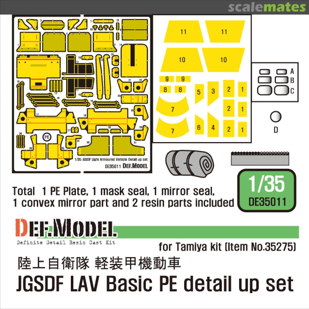 Boxart JGSDF Light Amoured Vehicle PE Detail Up Set DE35011 Def.Model