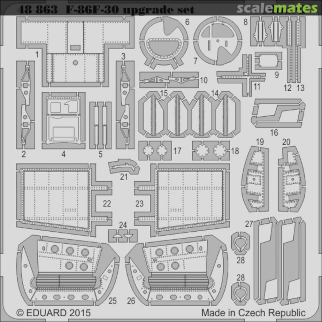 Boxart F-86F-30 upgrade set 48863 Eduard