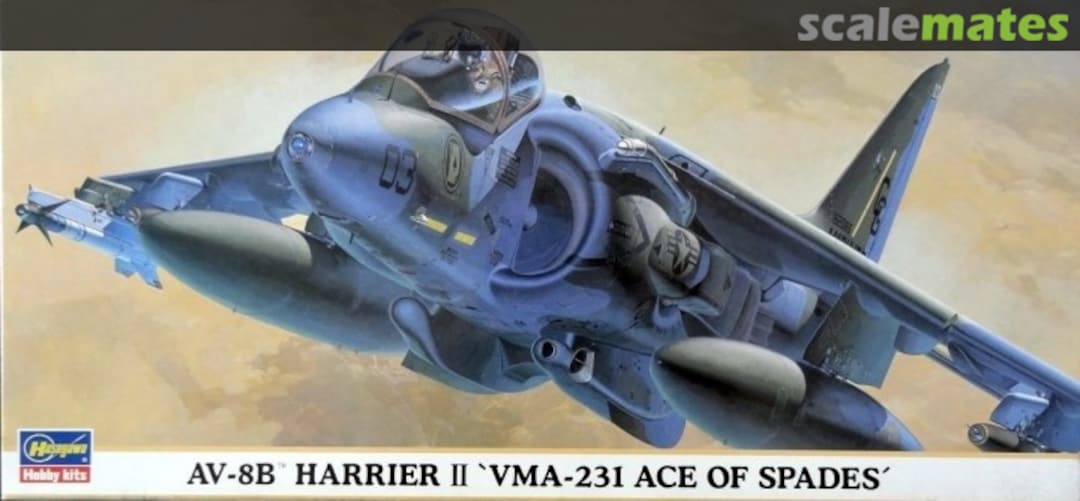 Boxart AV-8B Harrier II `VMA-231 Ace of Spades´ 00664 Hasegawa