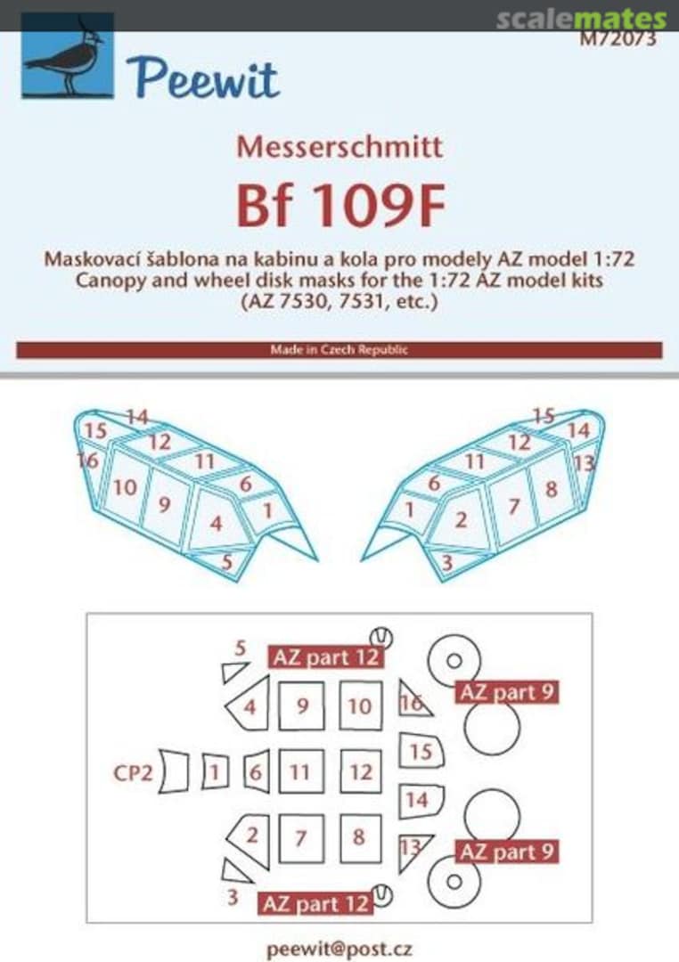 Boxart Bf 109F M72073 Peewit