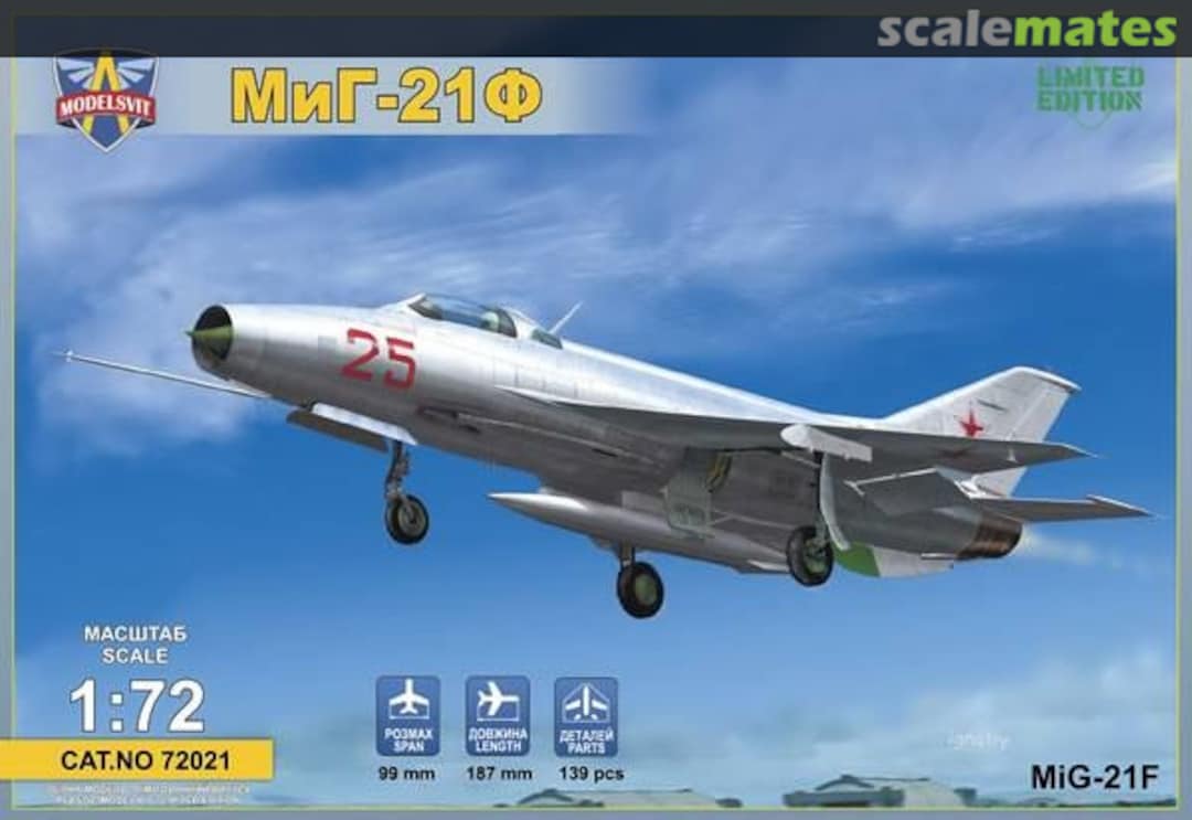 Boxart MiG-21F 72021 ModelSvit