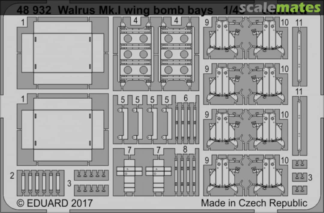 Boxart Walrus Mk.I - Wing Bomb Bays 48932 Eduard