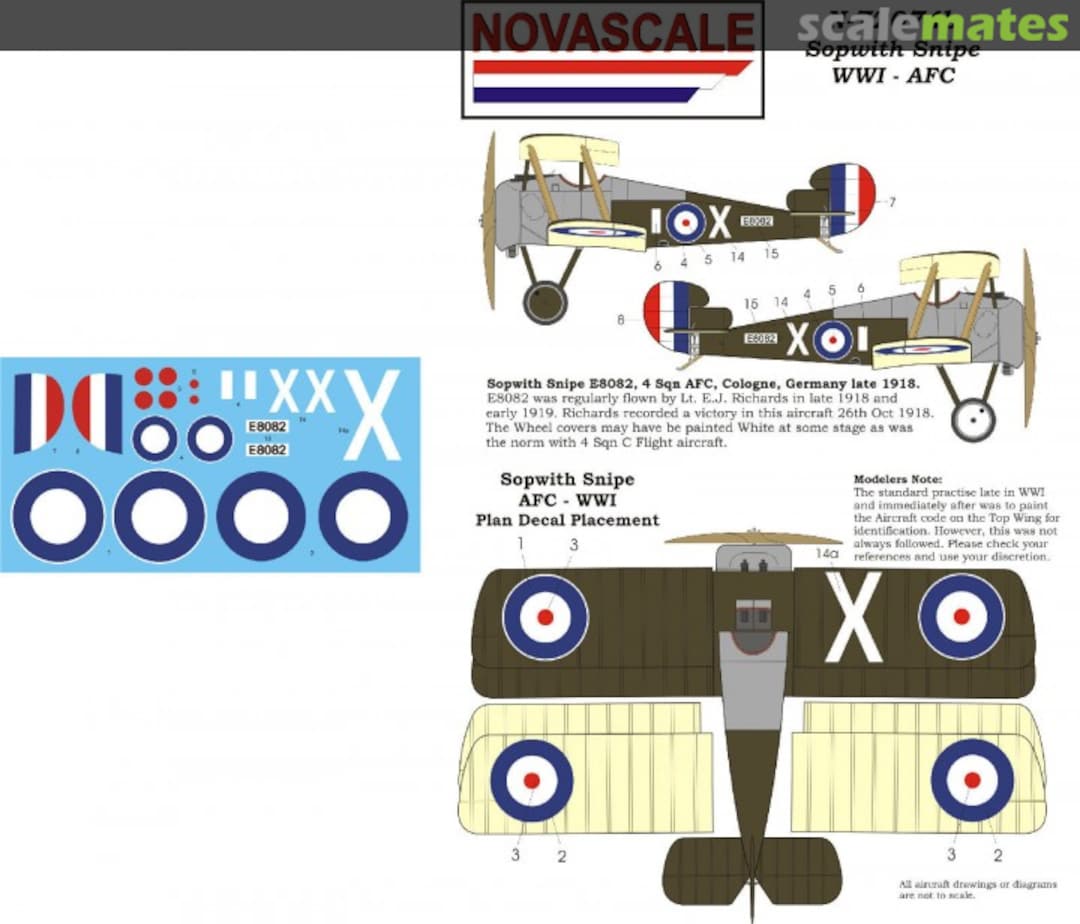 Boxart Sopwith Snipe WWI - AFC N-72074b Novascale