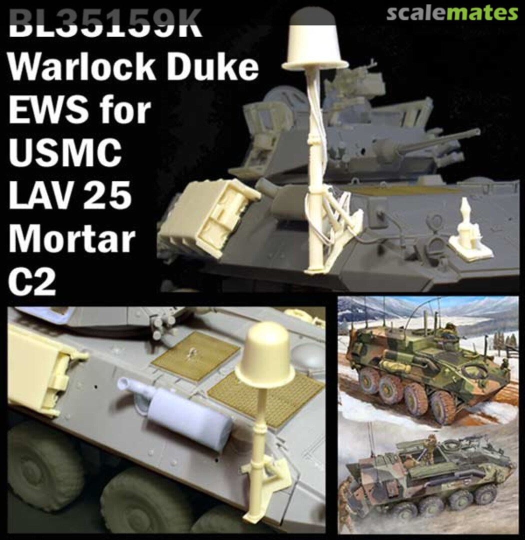 Boxart USMC WARLOCK DUKE EWS for LAV25 - MORTAR - C2 BL35159K Blast Models