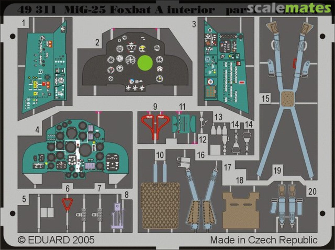 Boxart MiG-25 Foxbat A interior 49311 Eduard