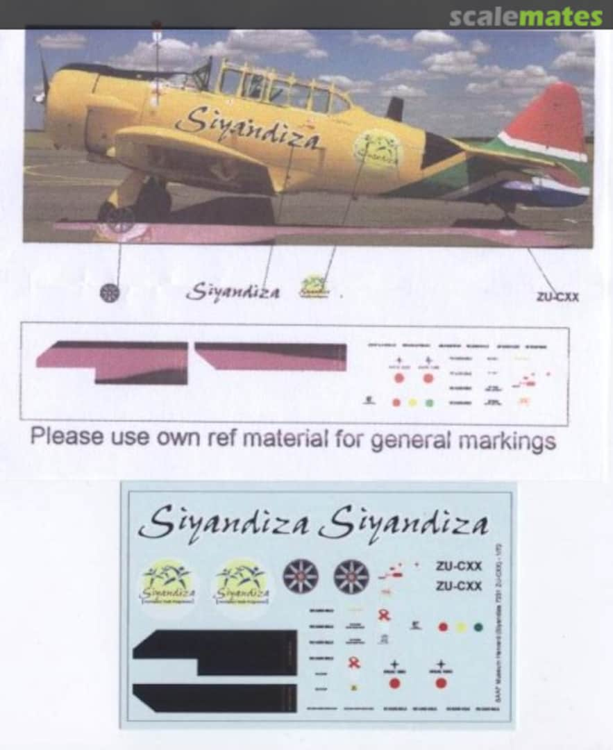 Boxart SAAF Harvard MAV-480218 MAV Decals