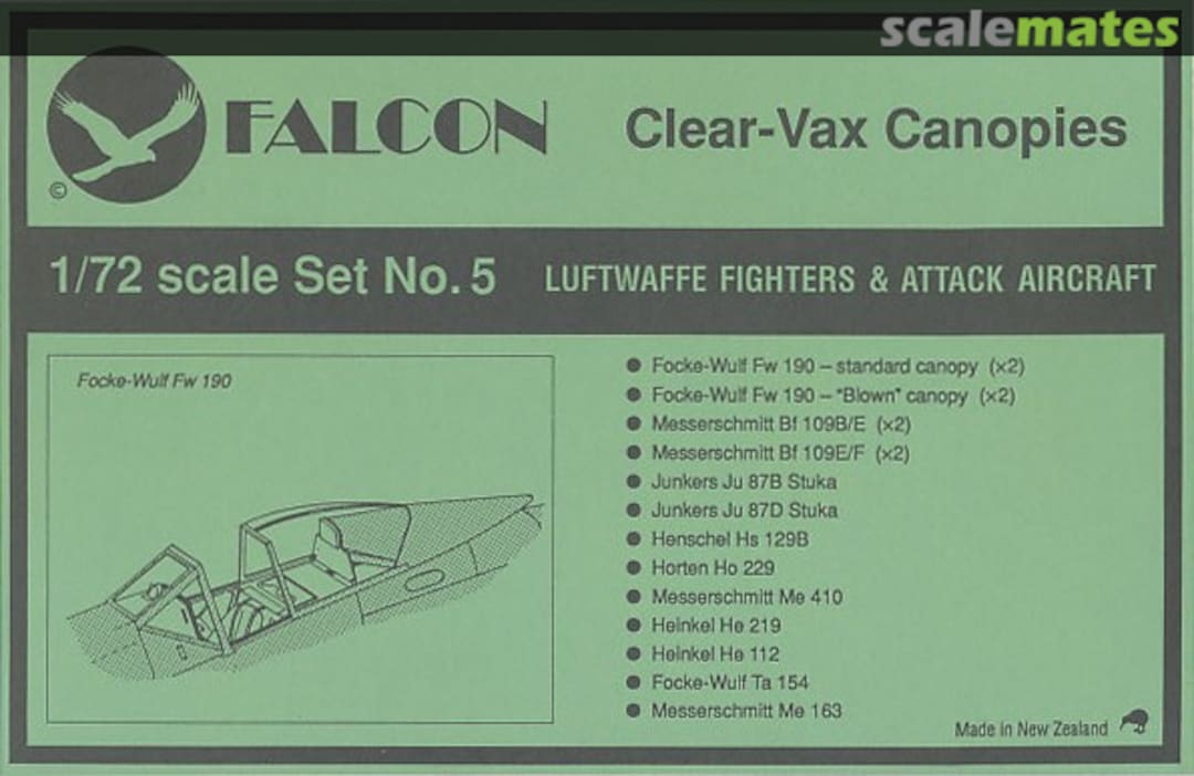 Boxart Luftwaffe Fighters & Attack Aircraft 5 Falcon