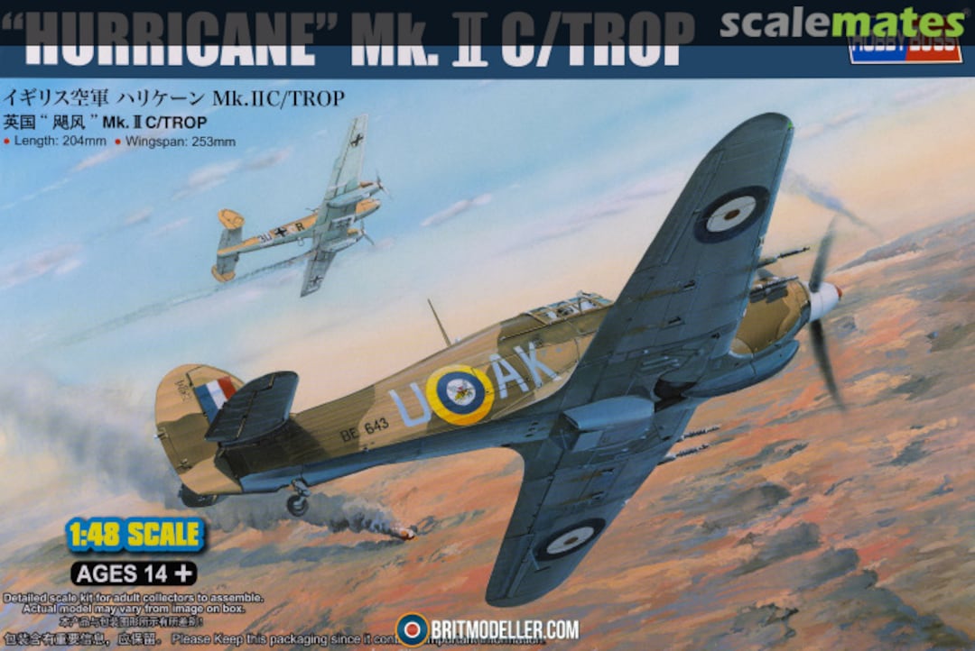 Boxart "Hurricane" Mk.IIc/Trop 81779 HobbyBoss