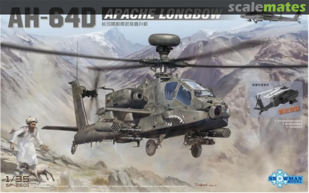 Boxart AH-64D Apache Longbow SP-2601 Snowman Model