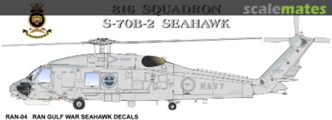 Boxart RAN, Sikorsky S-70B-2 Seahawk Gulf War RAN-04 Hawkeye Models