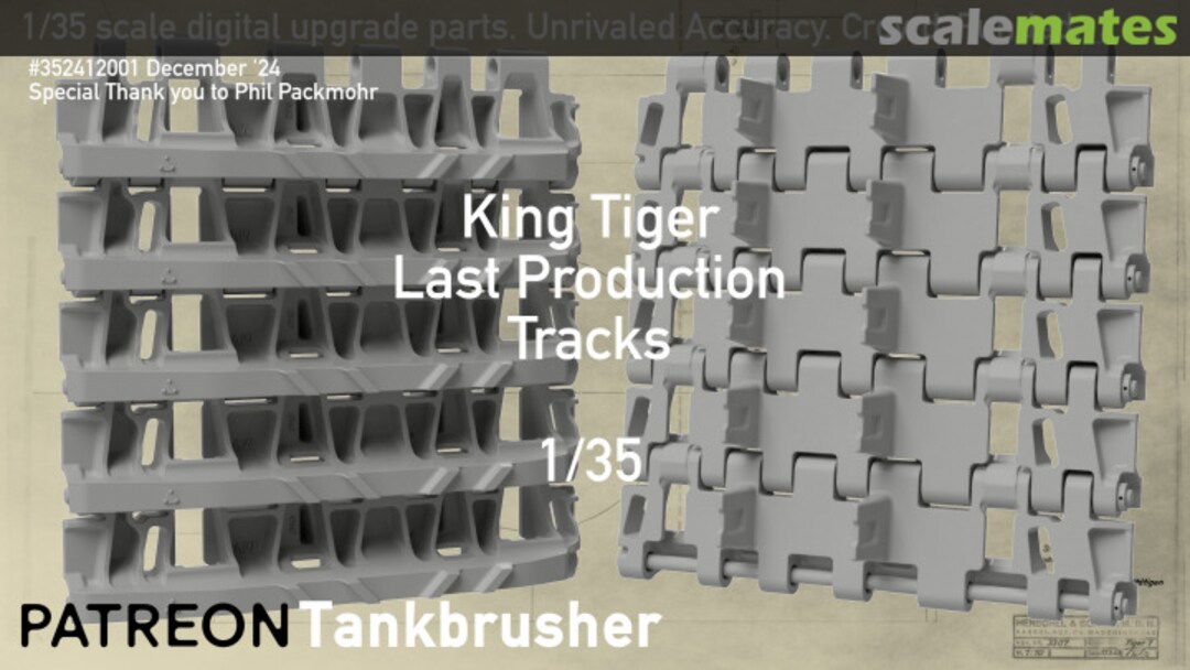 Boxart King Tiger Last Production 352412001 Tankbrusher Scale Modeling