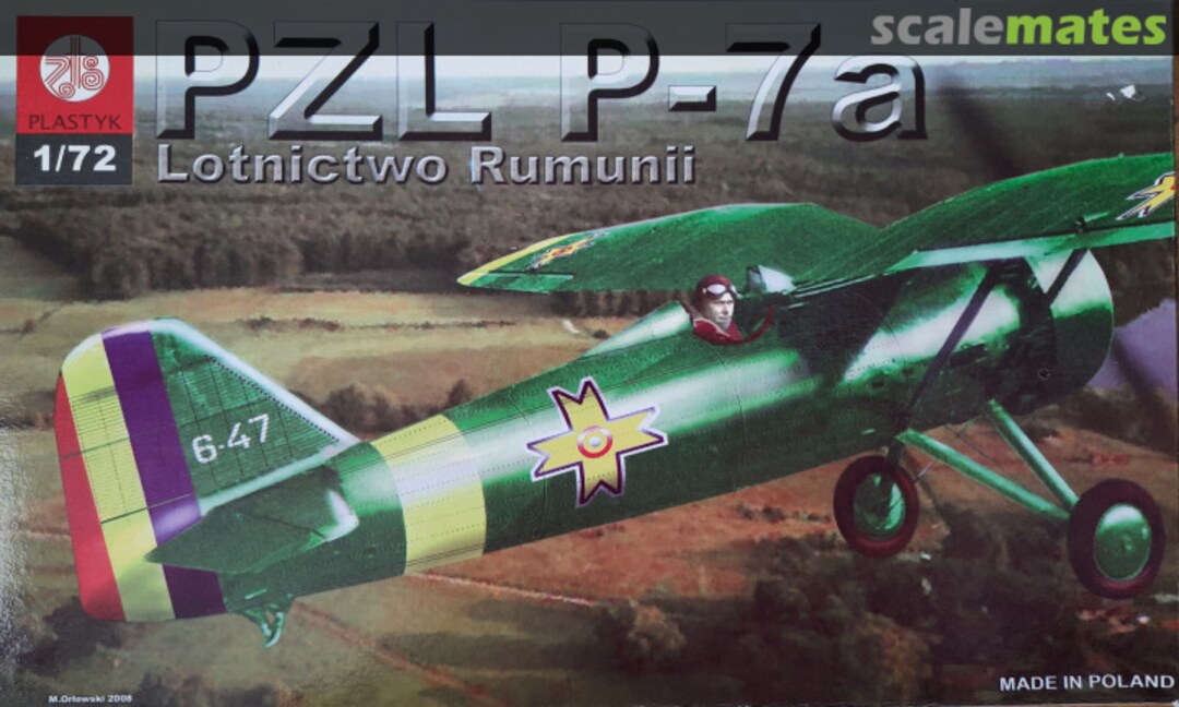 Boxart PZL P-7a Lotnictwo Rumunii S045 ZTS Plastyk