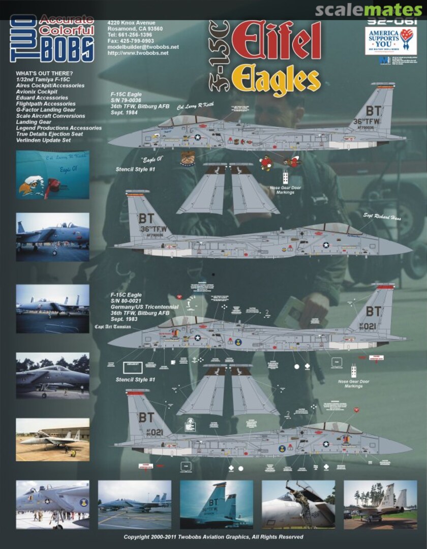 Boxart F-15C "Eifel Eagles" 32-060 TwoBobs Aviation Graphics