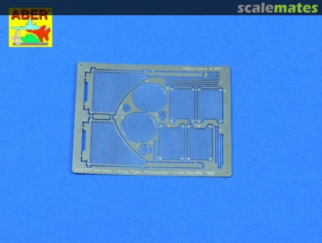 Contents Grilles for Sd.Kfz. 182 King Tiger Henshel (Tamiya) 48A28 Aber