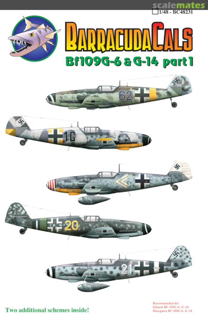 Boxart Bf 109G-6 and G-14 Part 1 BC48231 Barracuda Studios