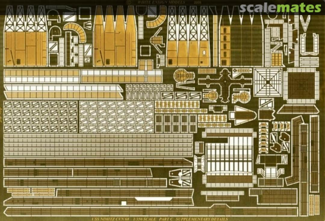 Boxart USS Nimitz The Ship PE 3538 White Ensign Models