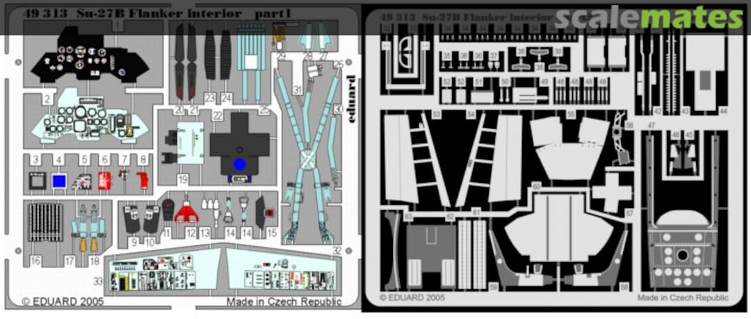 Boxart Su-27 Flanker B interior 49313 Eduard