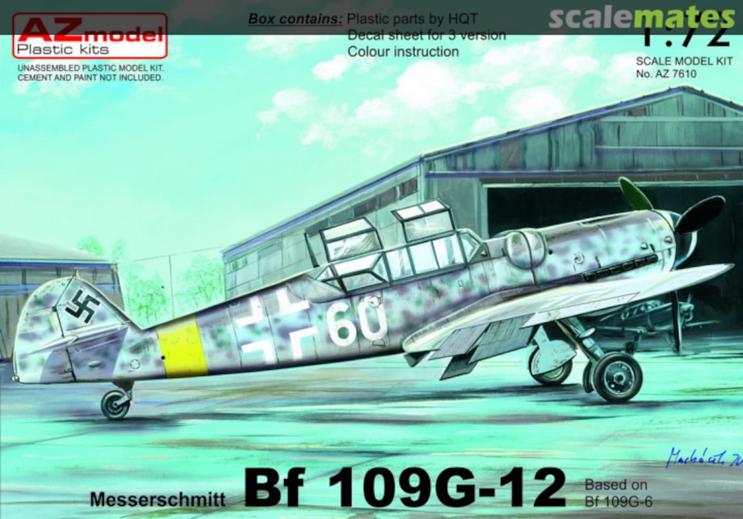 Boxart Messerschmitt Bf 109G-12 AZ7610 AZmodel